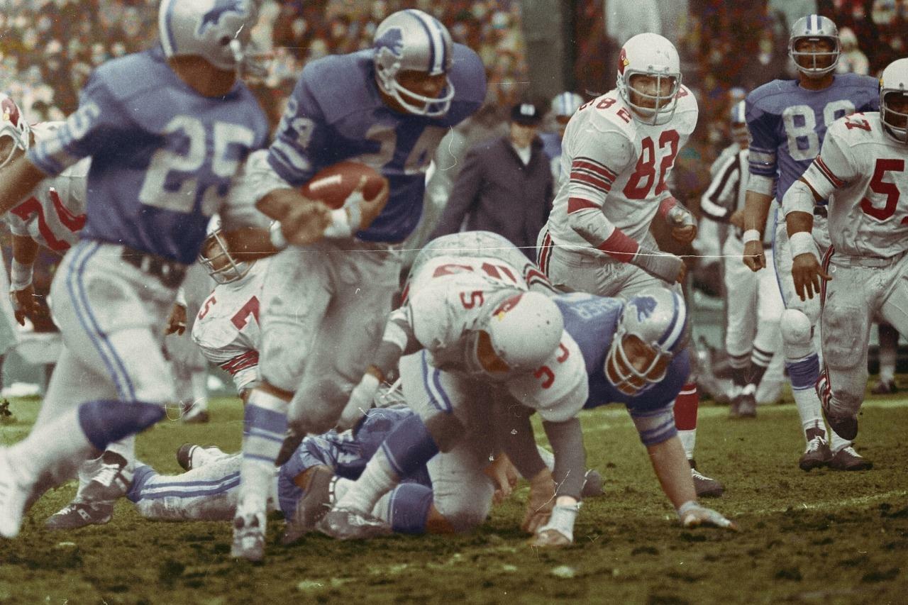 Mel Farr Detroit Lions Breaks Free Football 8x10 11x14 16x20 Colorized Photo