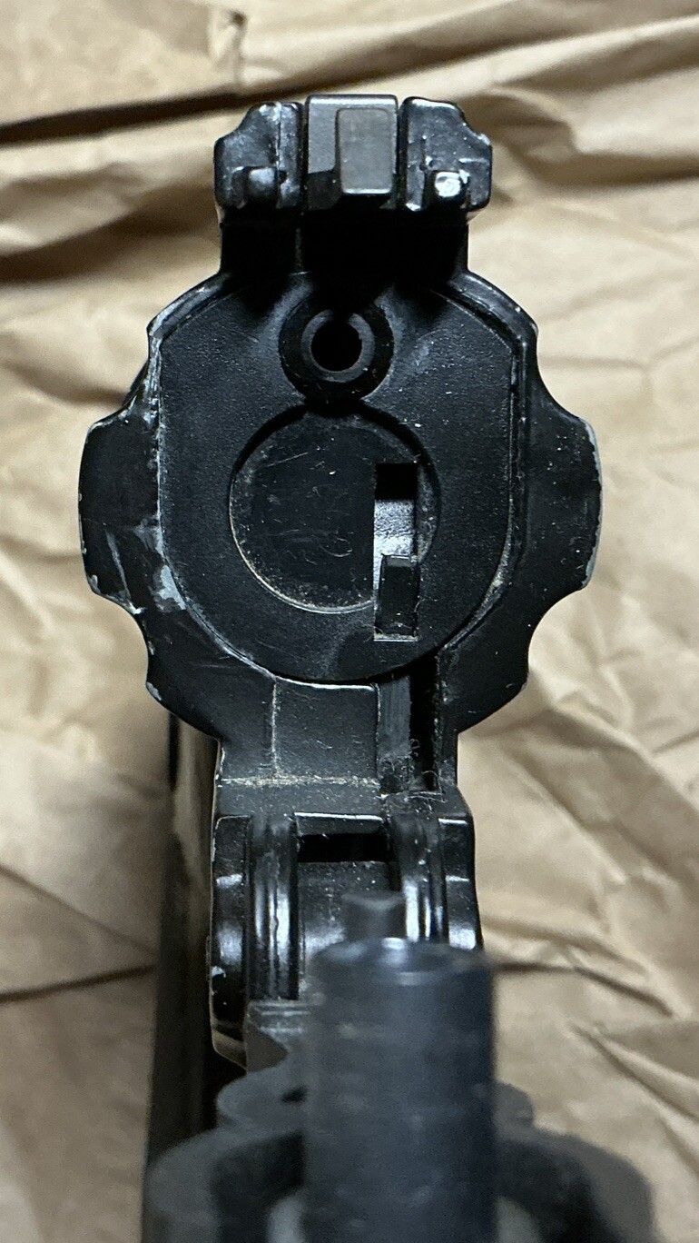 Crossman 357 pellet gun pistol Needs A Spring Adjust, Does Fire Functional