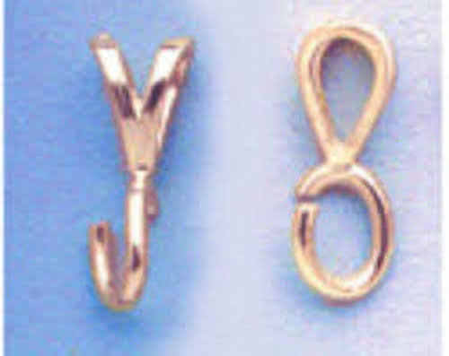 925 Silver Dangle Lapidary Bail Fits Up to 4mm Chain
