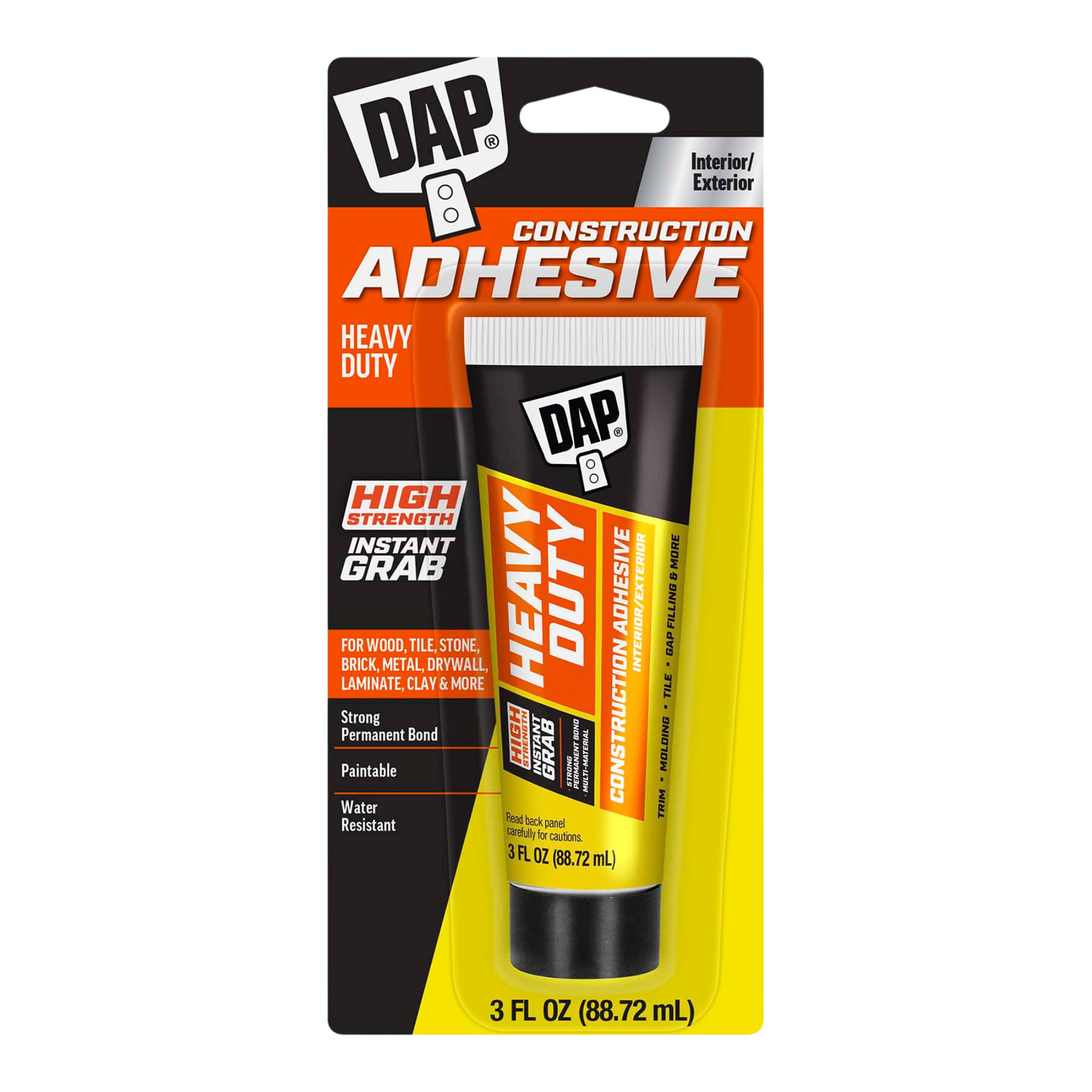DAP Heavy Duty Construction Adhesive: 3 oz. (White)