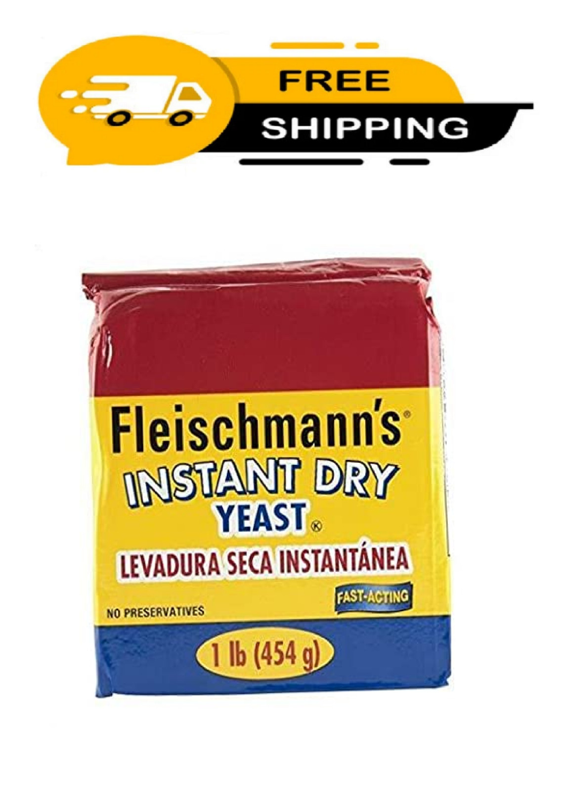Fleischmann’S Yeast, Fleischmann’S Instant Dry Yeast, 16 Ounce - 1 Pack, Fast-A