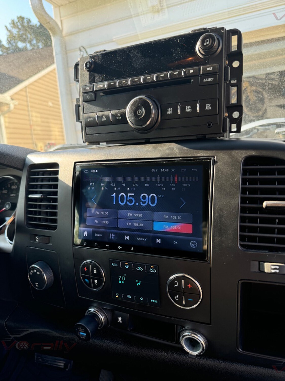 For 2008-2013 GMC Sierra 1500 Carplay Radio Android 14 2+32G GPS NAVI WIFI