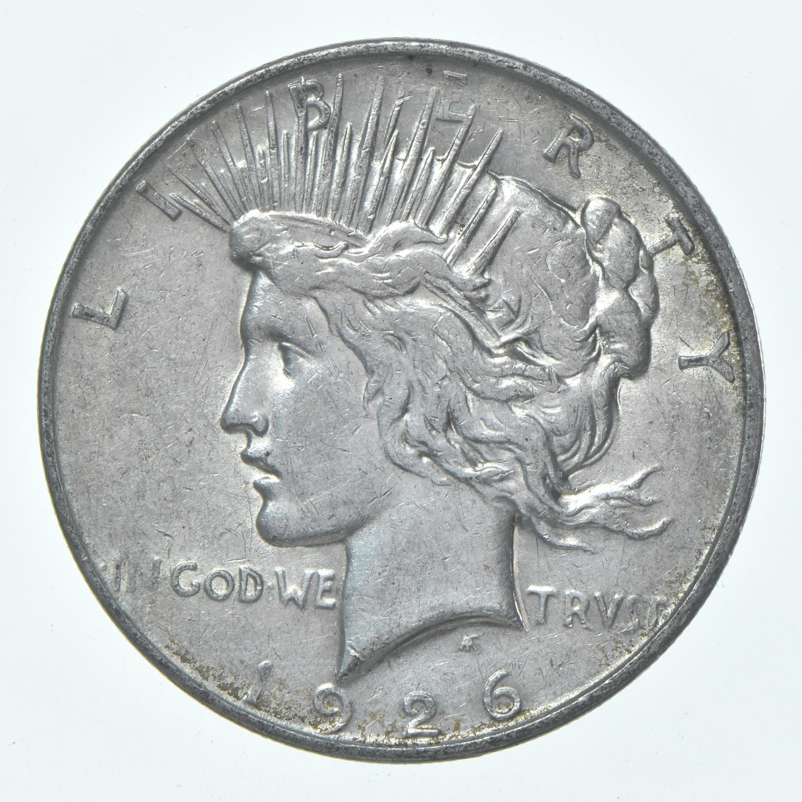 (1) XF 1926-D Peace Silver Dollar 90% - Extra Fine - Denver Mint