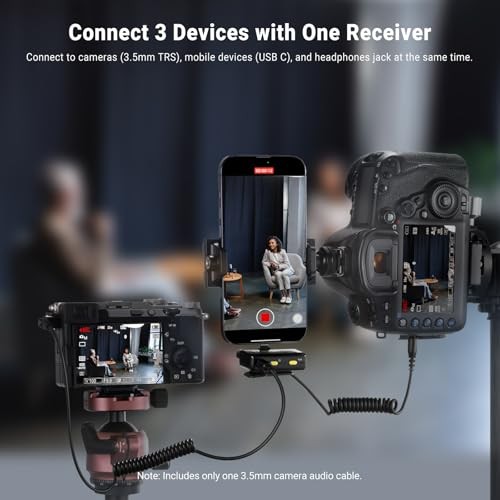 CM28 (1 RX + 2 TX + Charging Case), Wireless Lavalier Microphone, CM28 Set