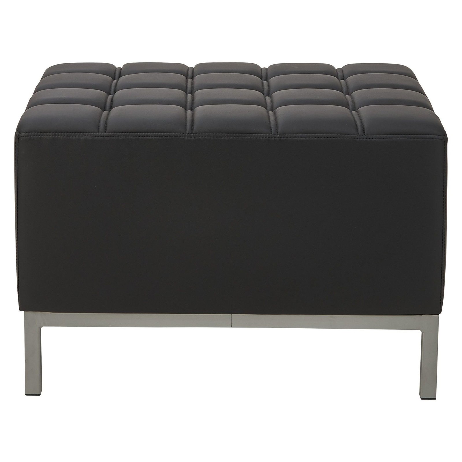 Alera QUB Series Ottoman 26.38" x 21.5" x 17.5" Black ALEQB8216