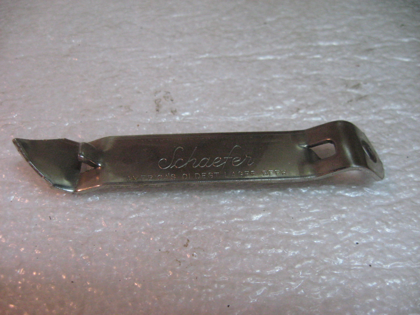SCHAEFER BEER ADVERTISING CAN OPENER NOS