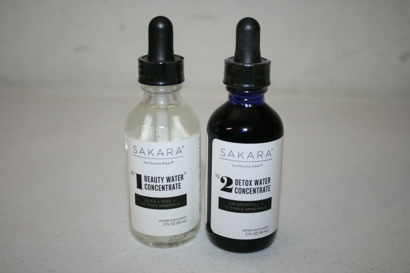 Sakara Beauty & Detox Water Concentrates Set- 2 oz. Bottles