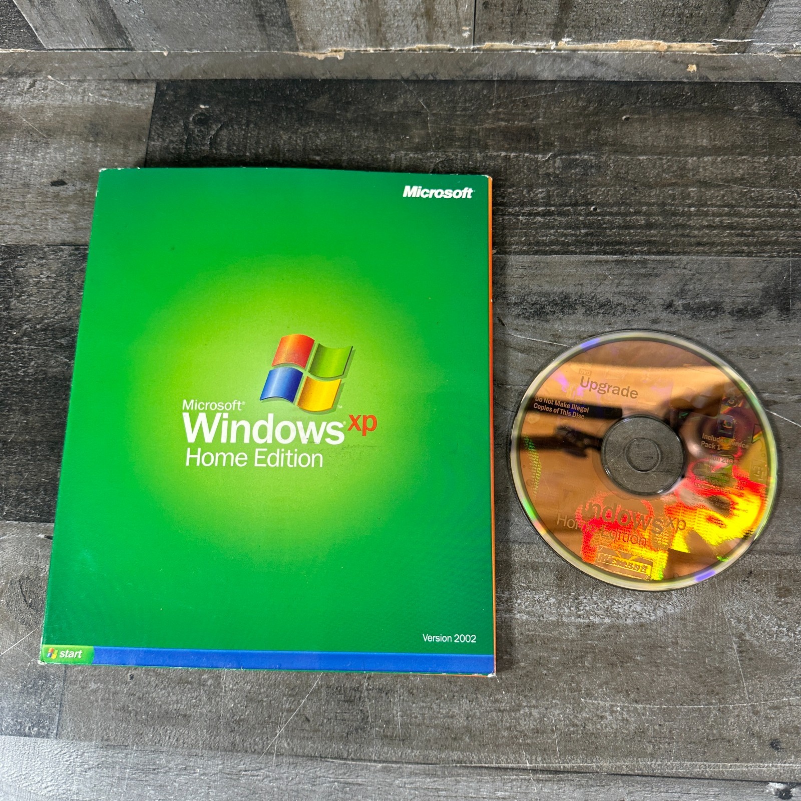 Microsoft Windows XP Home Edition CD Software Version 2002