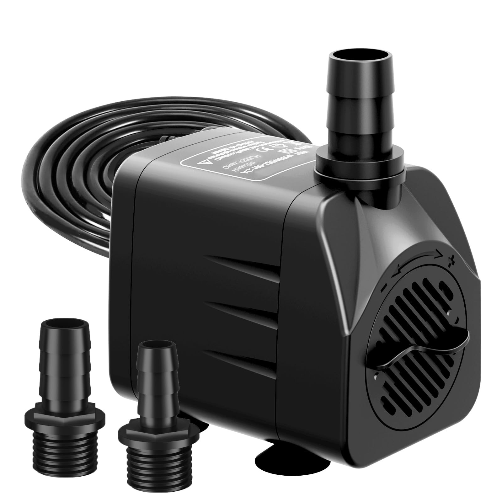 Fountain Pump 400GPH Submersible Water Pump Ultra Quiet for Fountain, Pond, A...