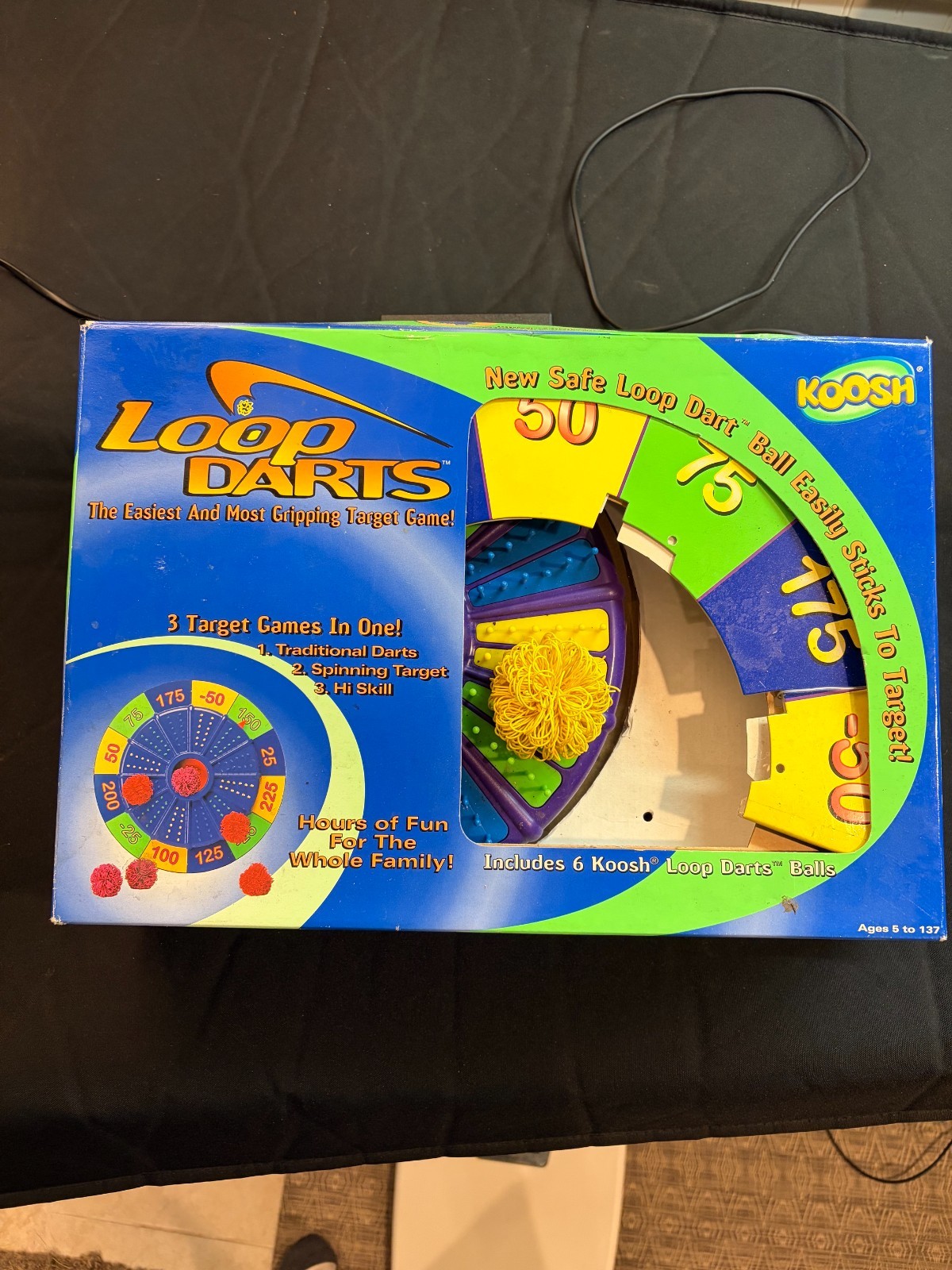 Koosh Loop Darts, new in box. Excellent condition