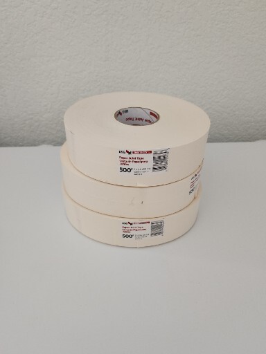 3 USG Sheetrock 500 ft. L x 2-1/16 in Paper  White Drywall Joint Tape heavy Roll