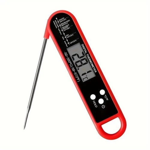 Foldable Digital Cooking Food Thermometer Probe Temperature Kitchen Meat BBQ