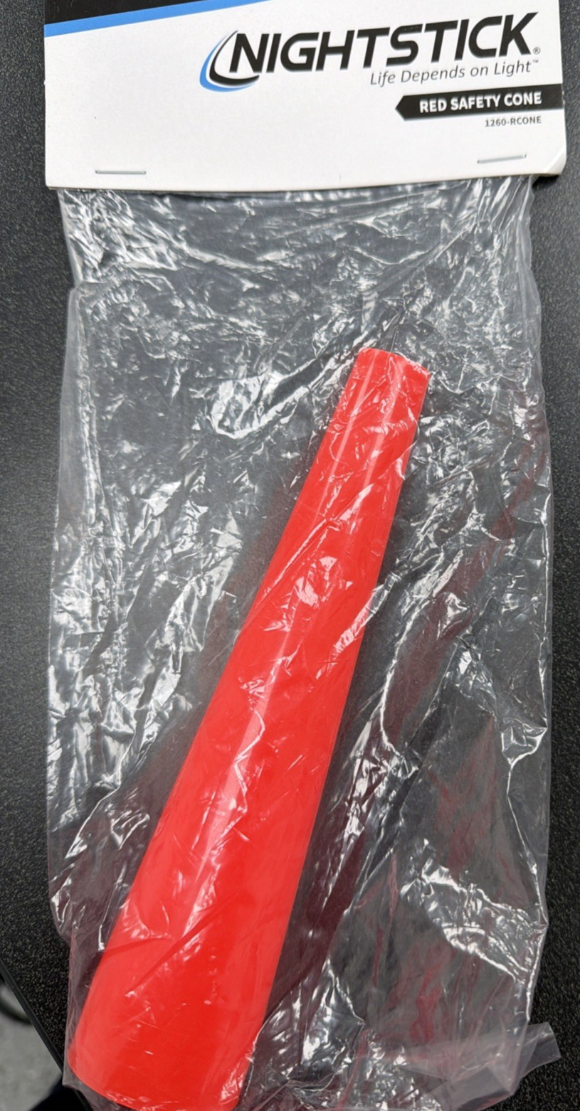 Nightstick 1260-RCONE Safety Cone, 1 Count (Pack of 1), Red, 1260-RCONE