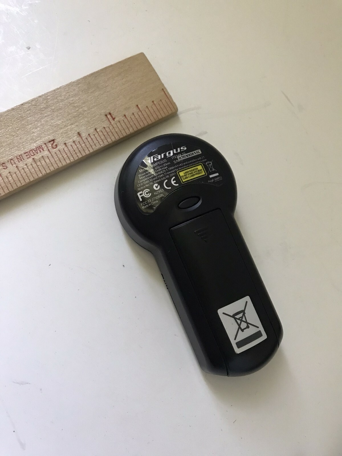 Targus AMP03US 5 Buttons Laser Pointer USB Presenter Missing transmitter w/ Case