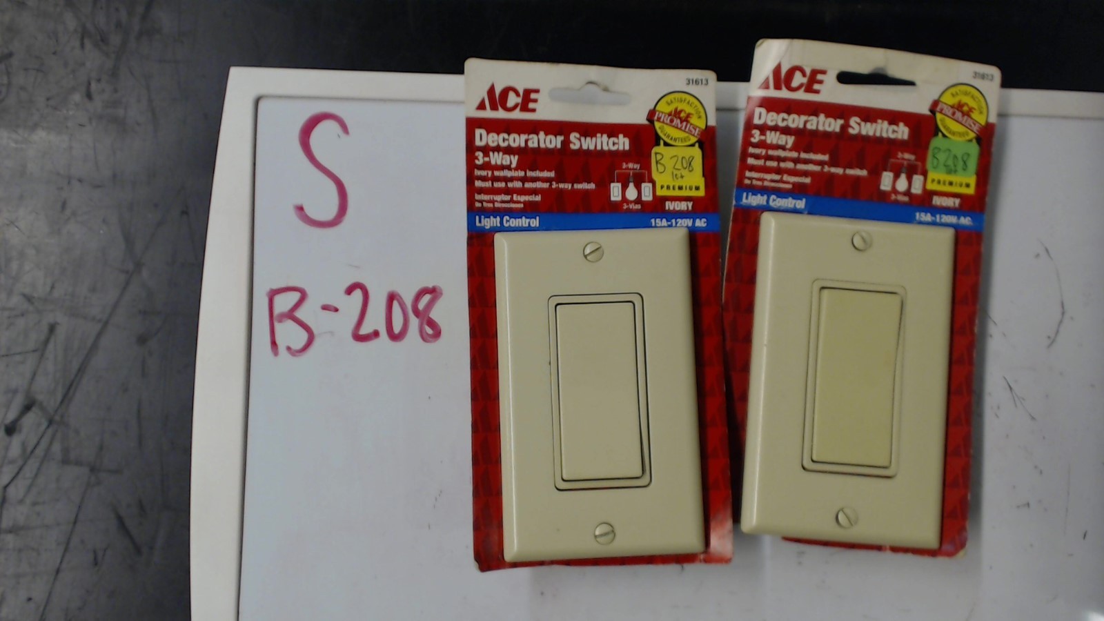 Ace Decorator Switch 31613 3-way ivory Lot of 2