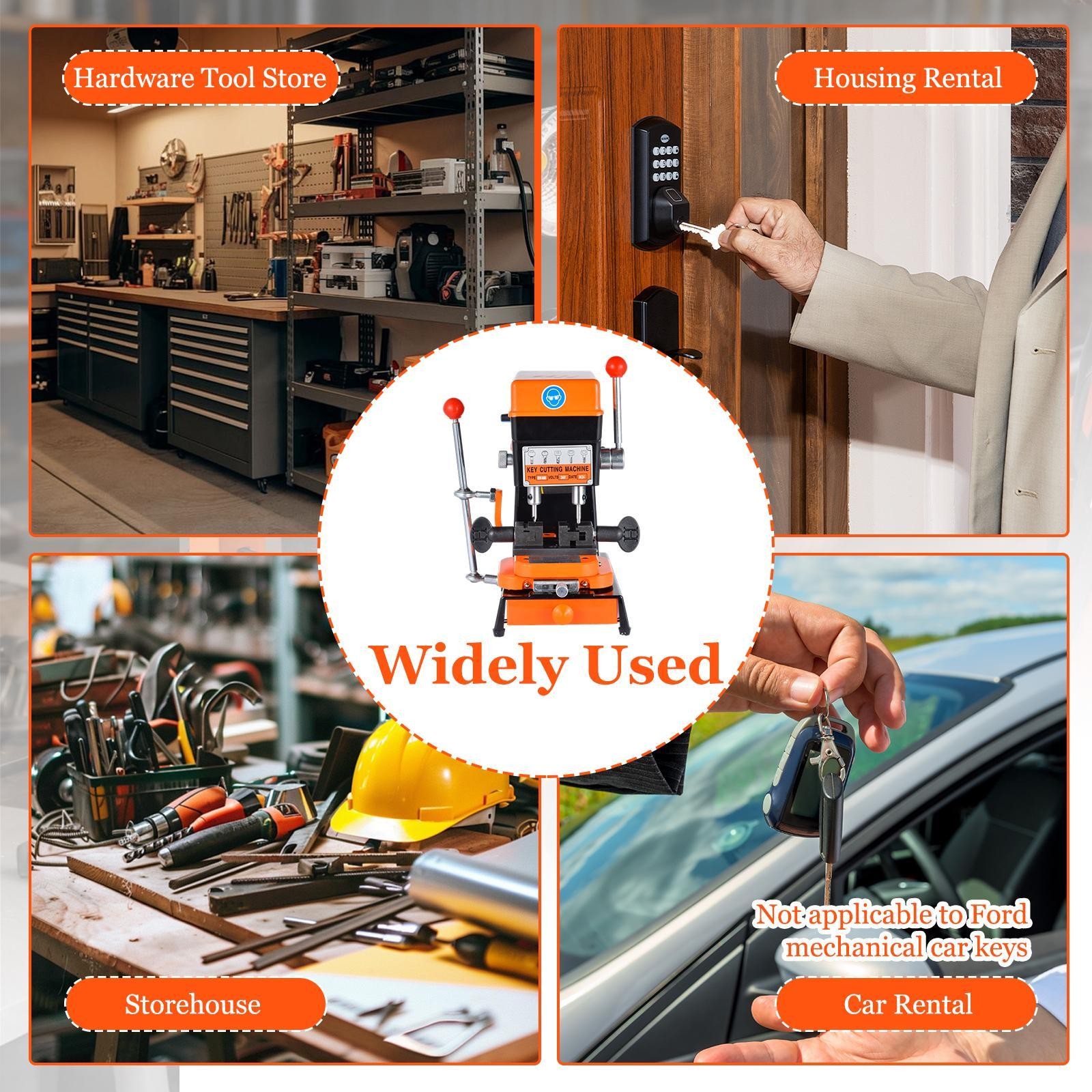 Multifunctional Cutting Machine, Keys Duplicator Copy Machine for Hardware Store
