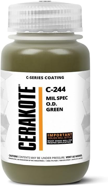 Cerakote C-Series Air Cure Ceramic Coating C-244P Mil Spec O.D. Green (16oz)