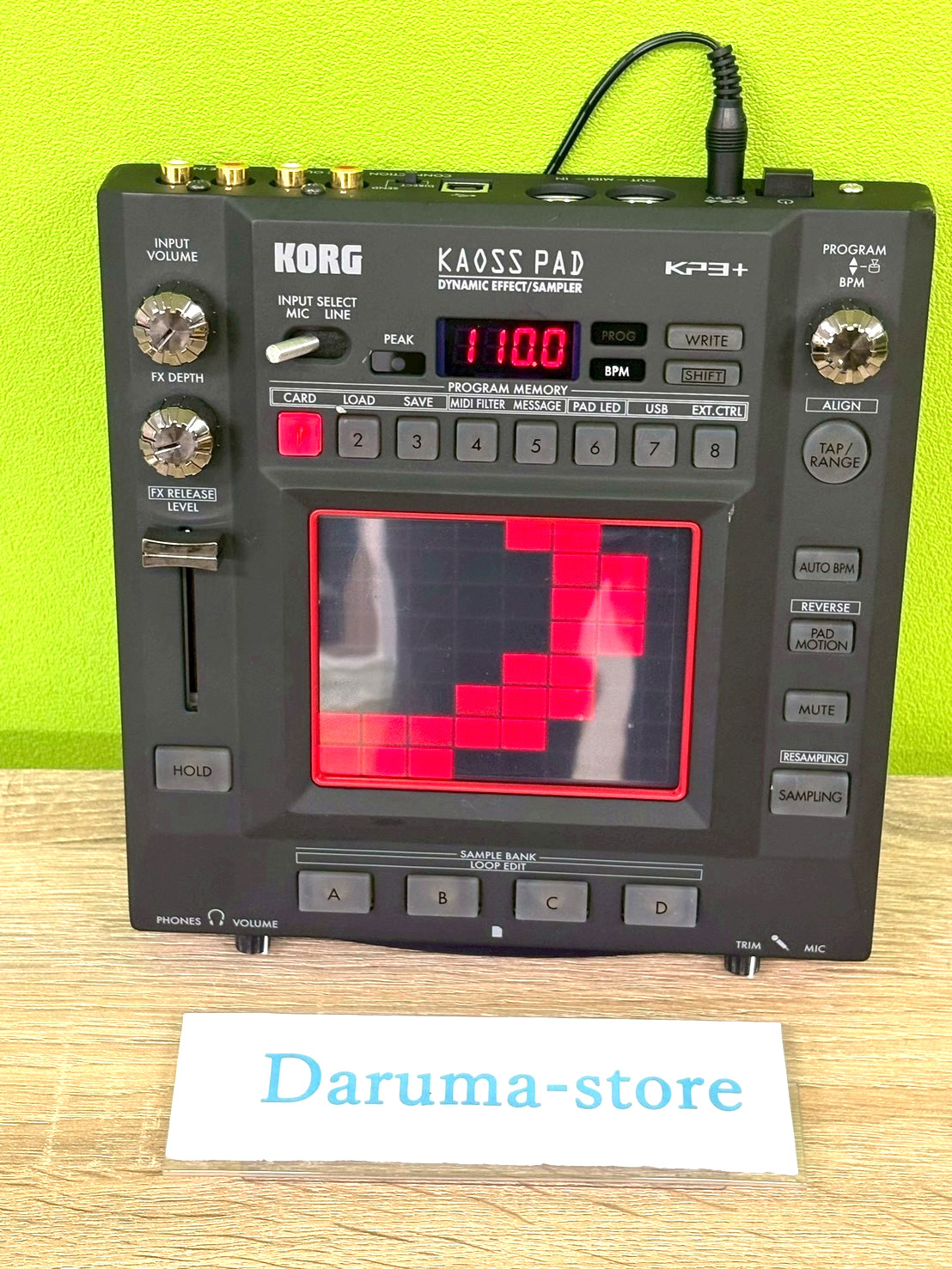 KORG KP3+ Kaoss Pad Dynamic Effect Sampler Used Tested
