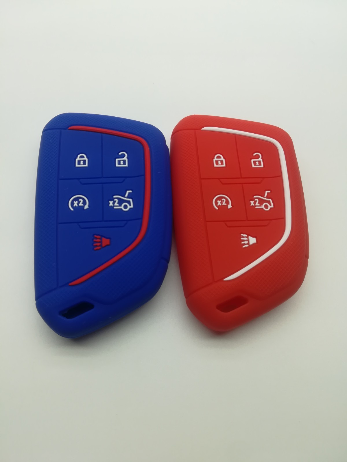 2*Silicone Key Cover for 2020 2021 2022 2023 2024 2025 Cadillac CT4 Cadillac CT5