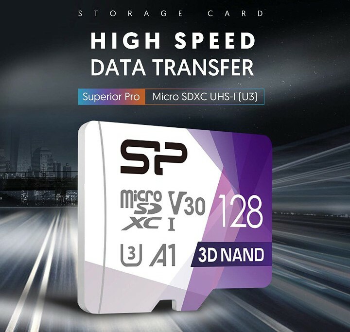 Silicon Power 128GB Micro SD Card U3 SDXC microsdxc High Speed MicroSD Memory SD