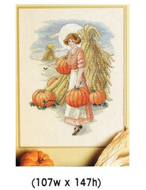 HARVEST MAIDEN   CROSS STITCH PATTERN  ONLY  -  TL   EEUR