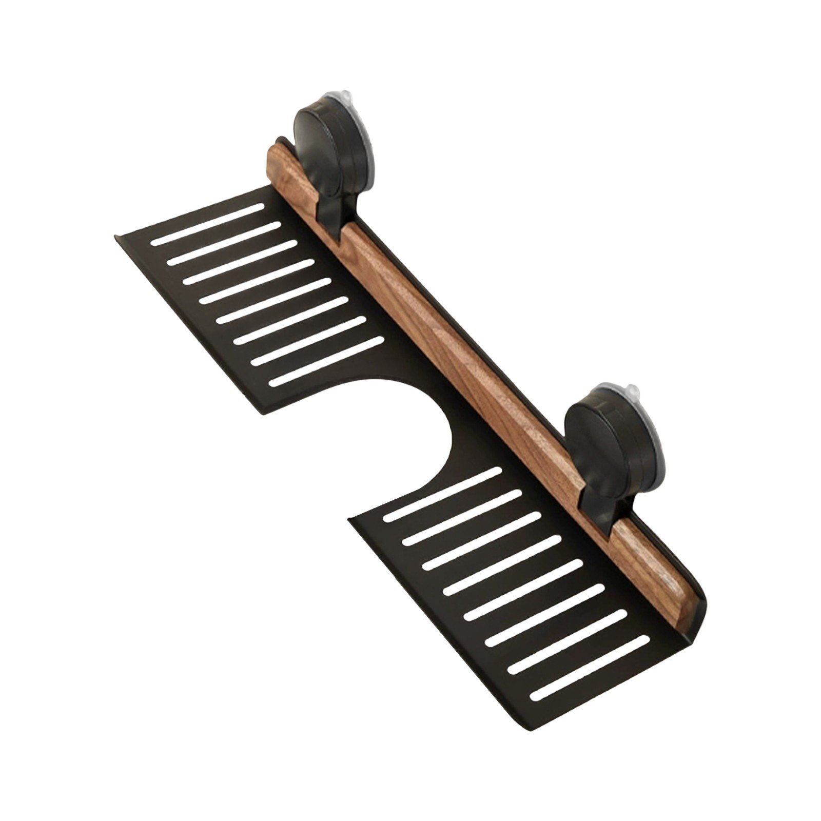 Over-Sink Suction Cup Shelf, Multifunctional Storage Rack with Easy Drainage