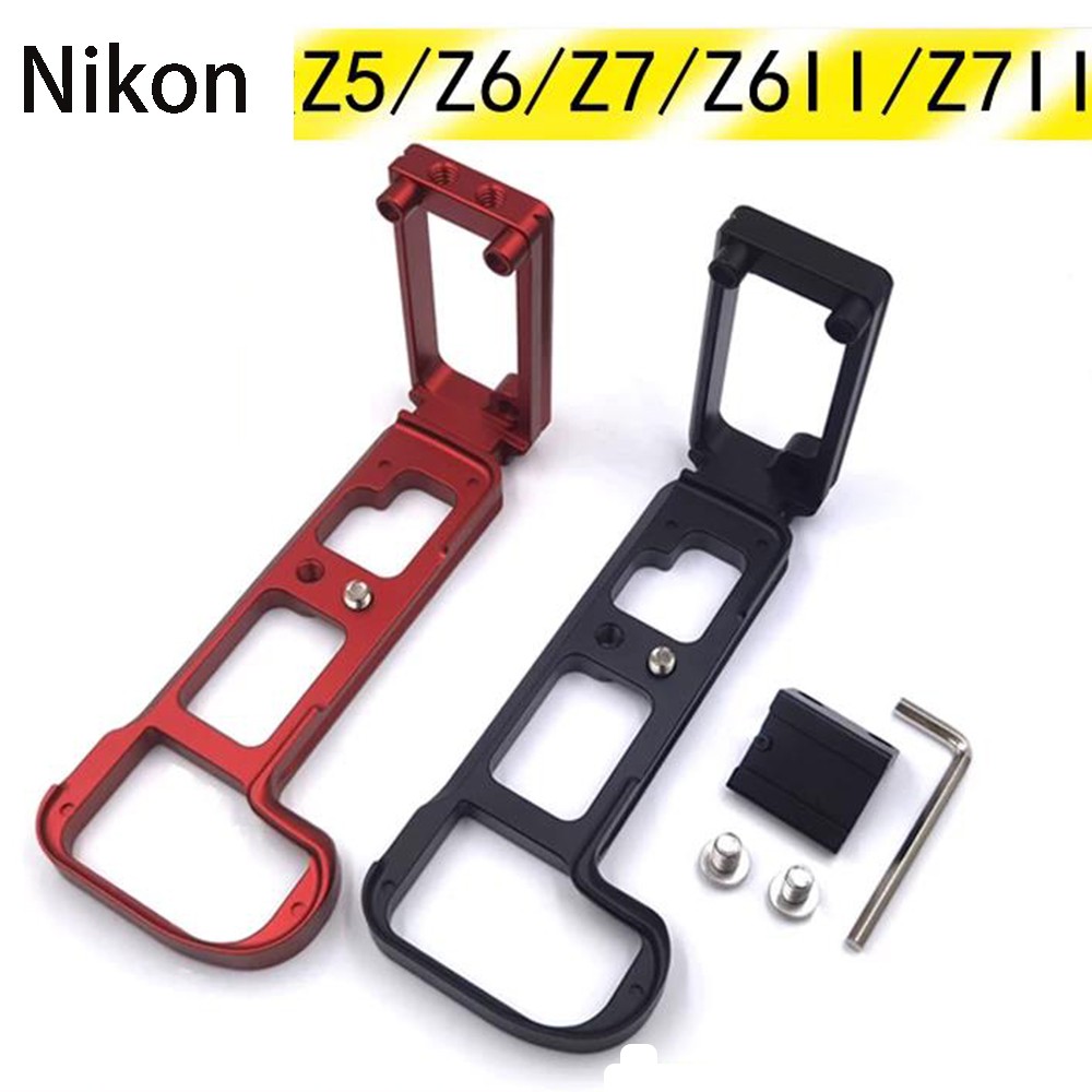 Quick Release L Bracket Stretchable HandGrip For Nikon Z6 Z6II Z7 Z7II Black Q