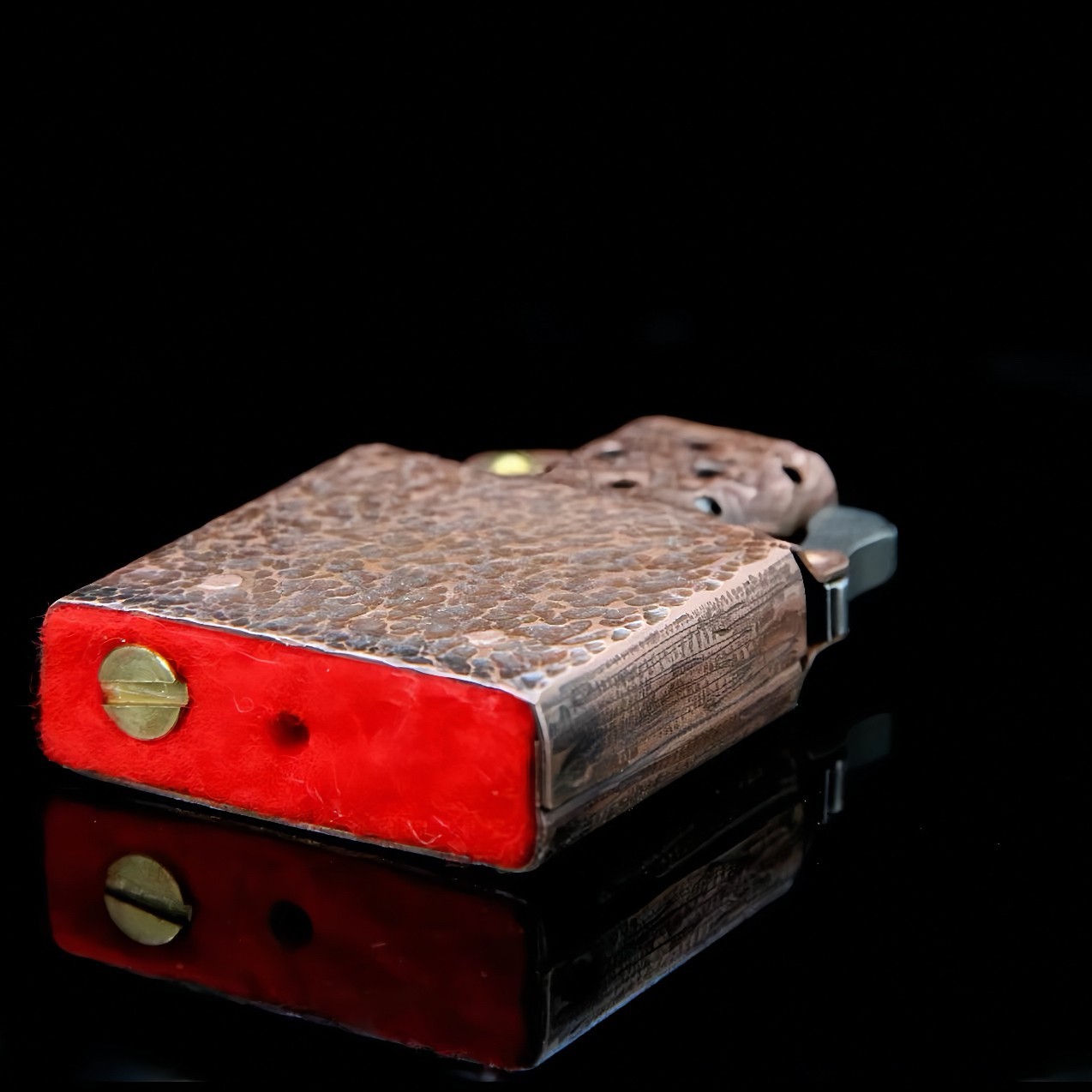 Vintage Red Copper Insert Lighter Flint Wheel Ignition Replacement FOR Zippo