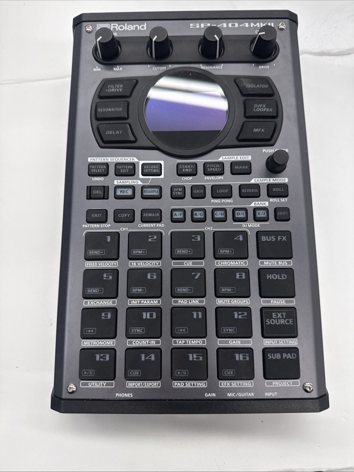 Roland SP-404MKII Creative Sampler and Effector with OEM power cable, DeckSaver