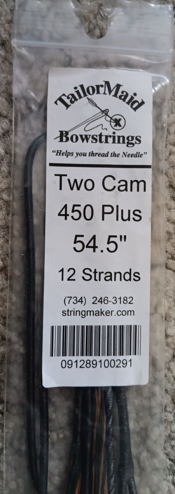 New Tailormaid Bowstring Two Cam 450 Plus 54.5" Length 12 Strands!