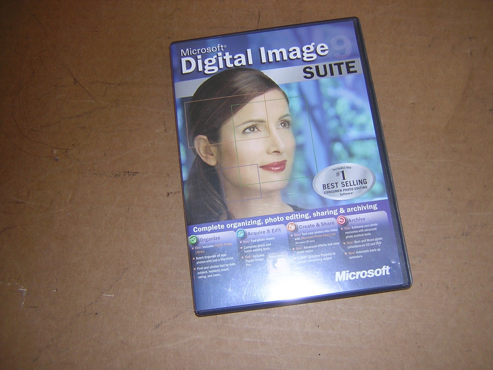 2003 Microsoft Digital Image Suite 9  2-Disc Photo Editing Software  DISCS ONLY