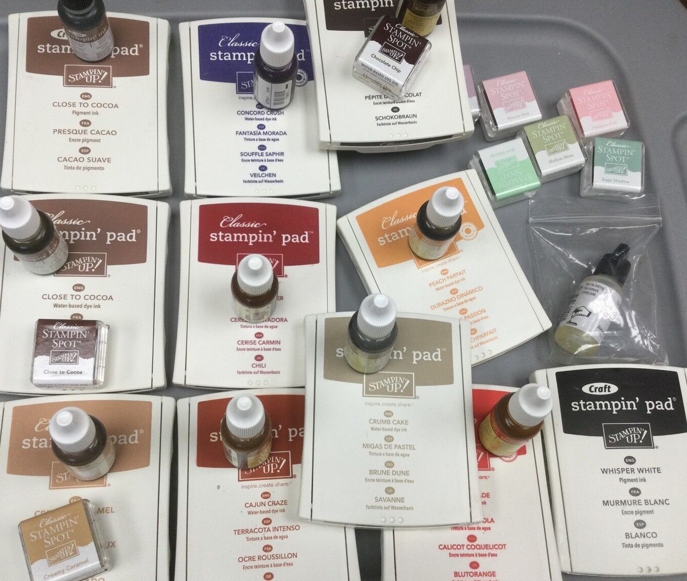 Stampin Up Classic Stampin Pad Spot Marker Water Based Dye Ink U PICK