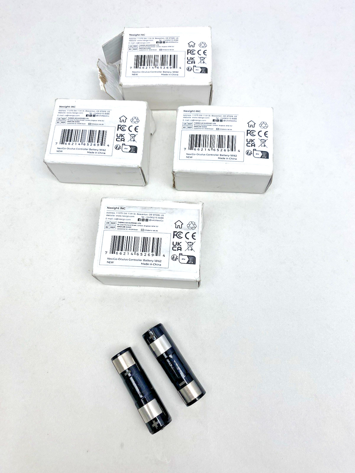 Lot Of 4, (2 Each Pack) NexiGo, Rechargeable AA Batteries Oculus Controller