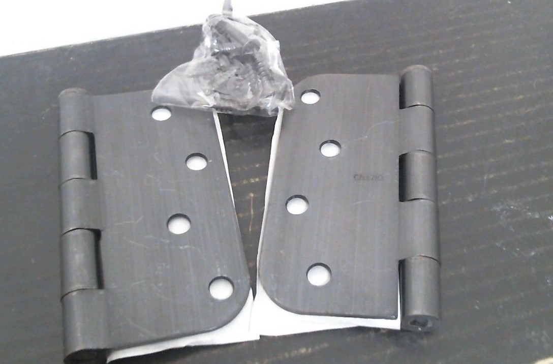 Generatoin 4 38115 Antique Bronze 4" X 4" w  5/8" Radius Door Hinge - PAIR, FS