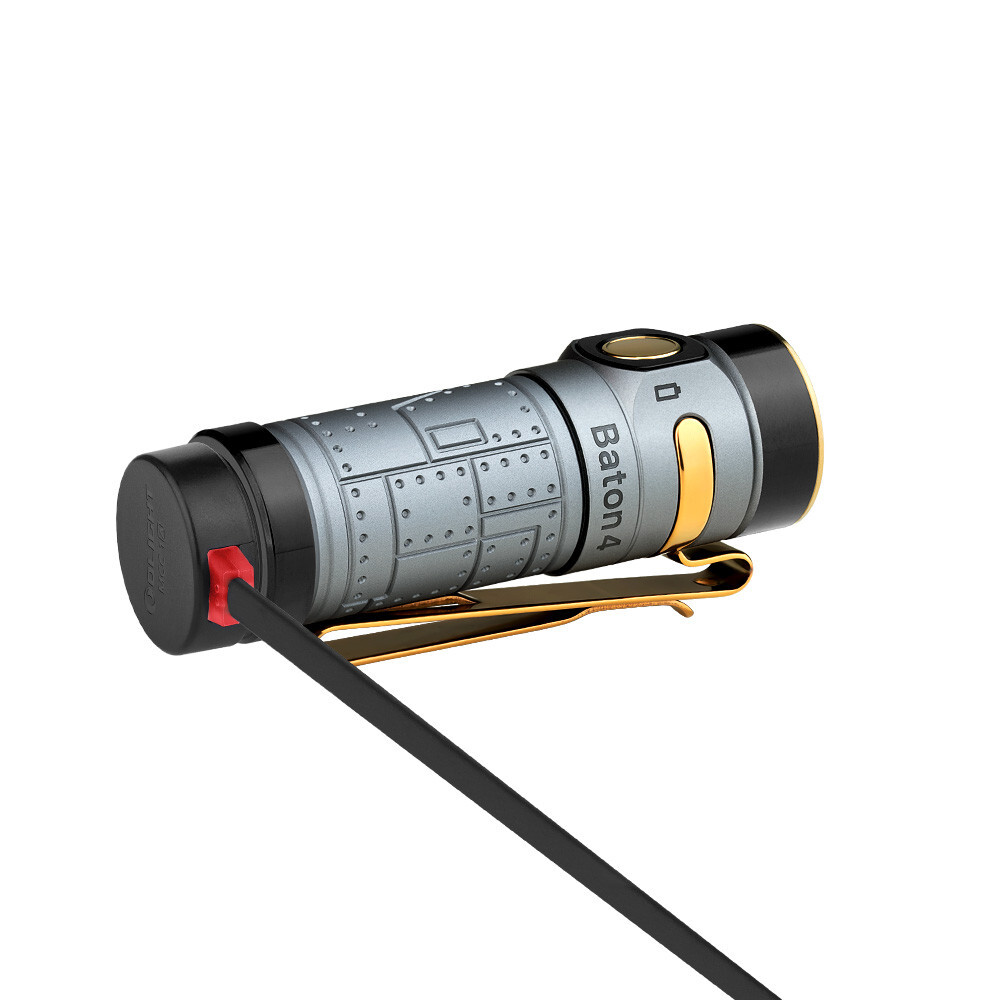 Olight Baton 4 Fighter Pilot EDC Waterproof Rechargeable Flashlight 1300 Lumens
