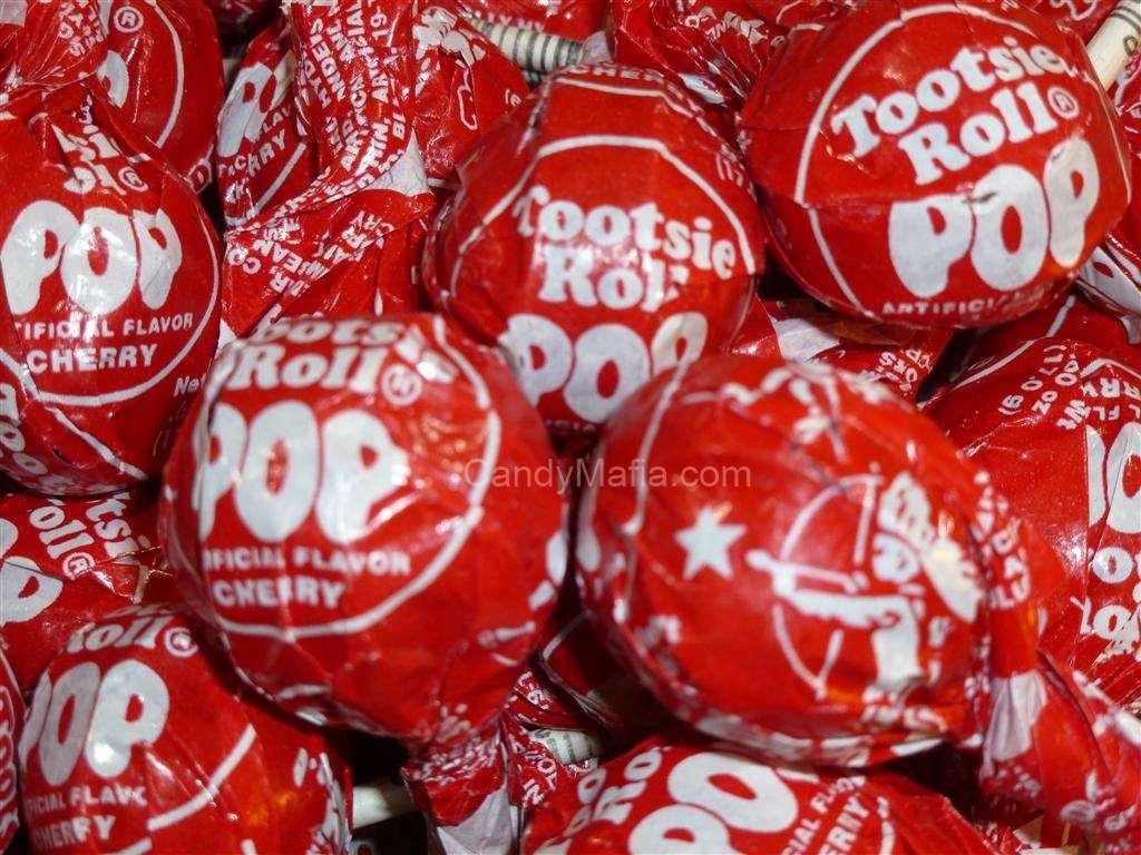 Tootsie Pops Cherry 30 pops Cherry Tootsie pop lollipop bulk candy sucker