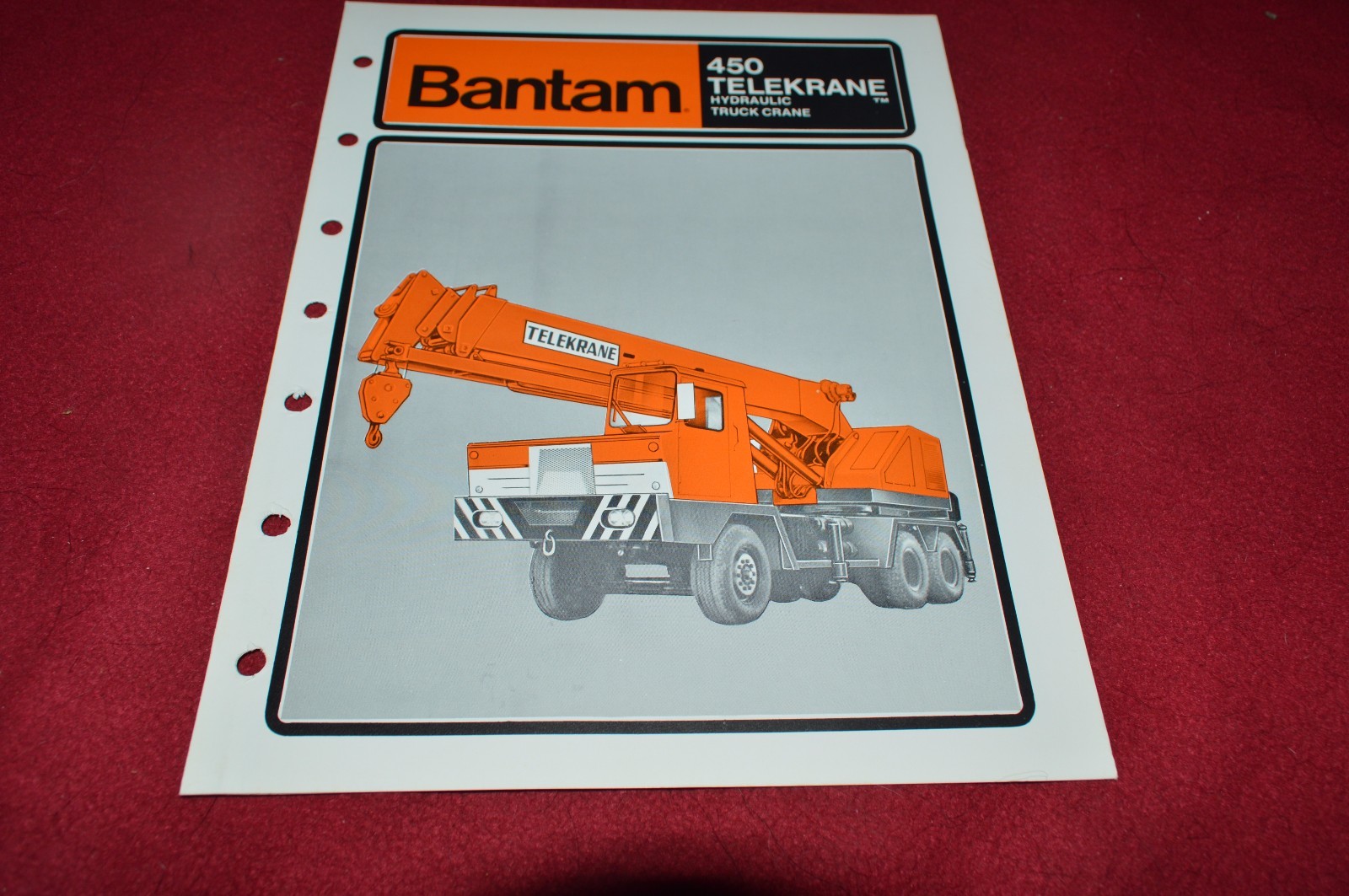 Koehring Bantam 450 Telekruiser Crane Dealer's Brochure RPMD