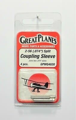 GPMQ4020 Great Planes 2-56 Split Coupling Sleeve (4)