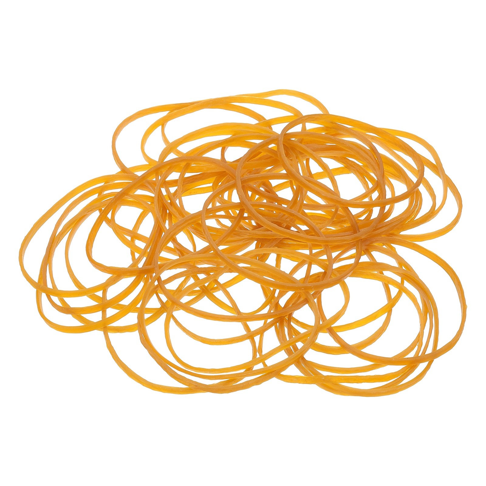 400Pcs Rubber Bands, 4.72x0.12 Inch Elastic Bands for Office Supplies, Yellow