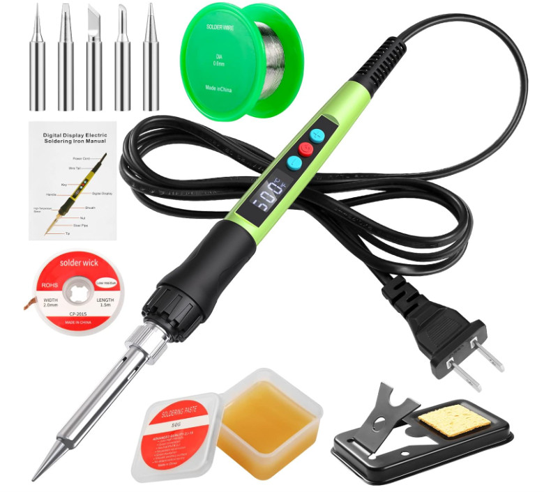 Kit de Soldadura 100 W con Calentador Cerámico y Accesorios Completos. Nuevo