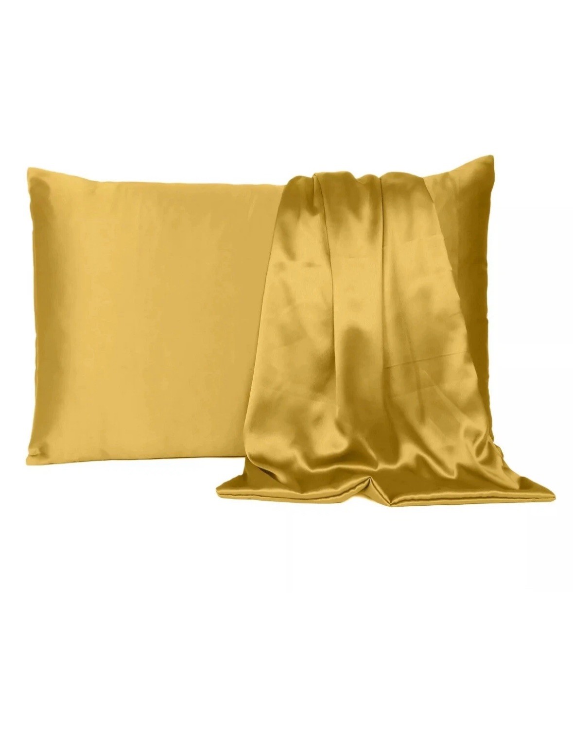 Set of 2 Silky Satin Pillowcase Pillow Case Cushion Cover Standard 20*26in