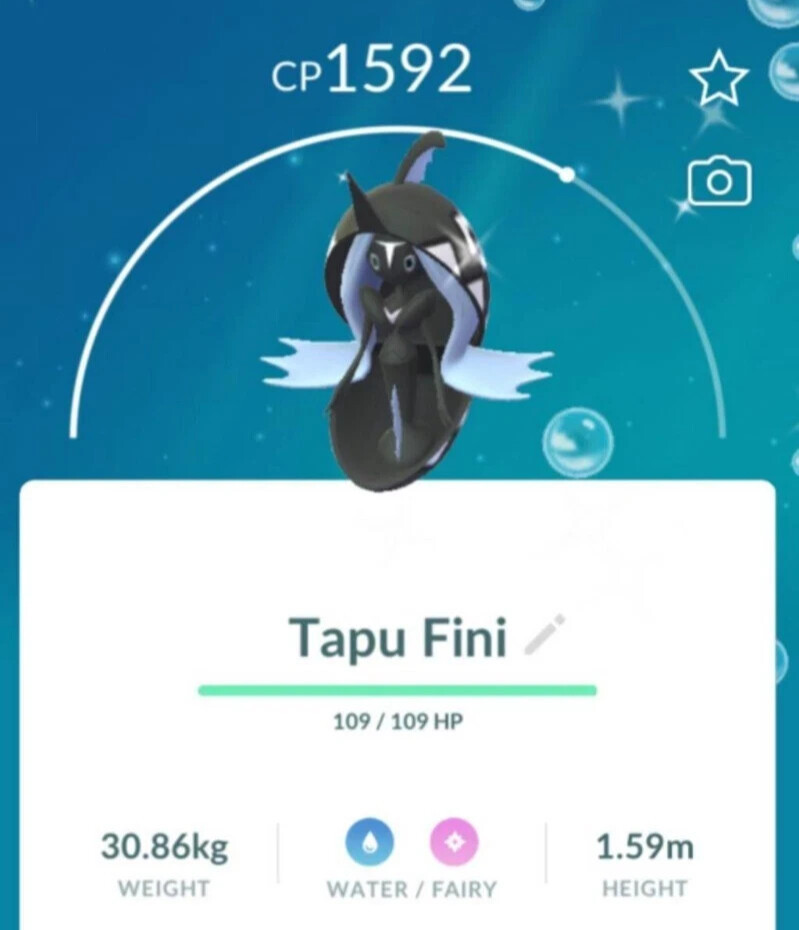 ✨ Shiny Tapu Fini ✨  P T C - 80k stardust -  Description