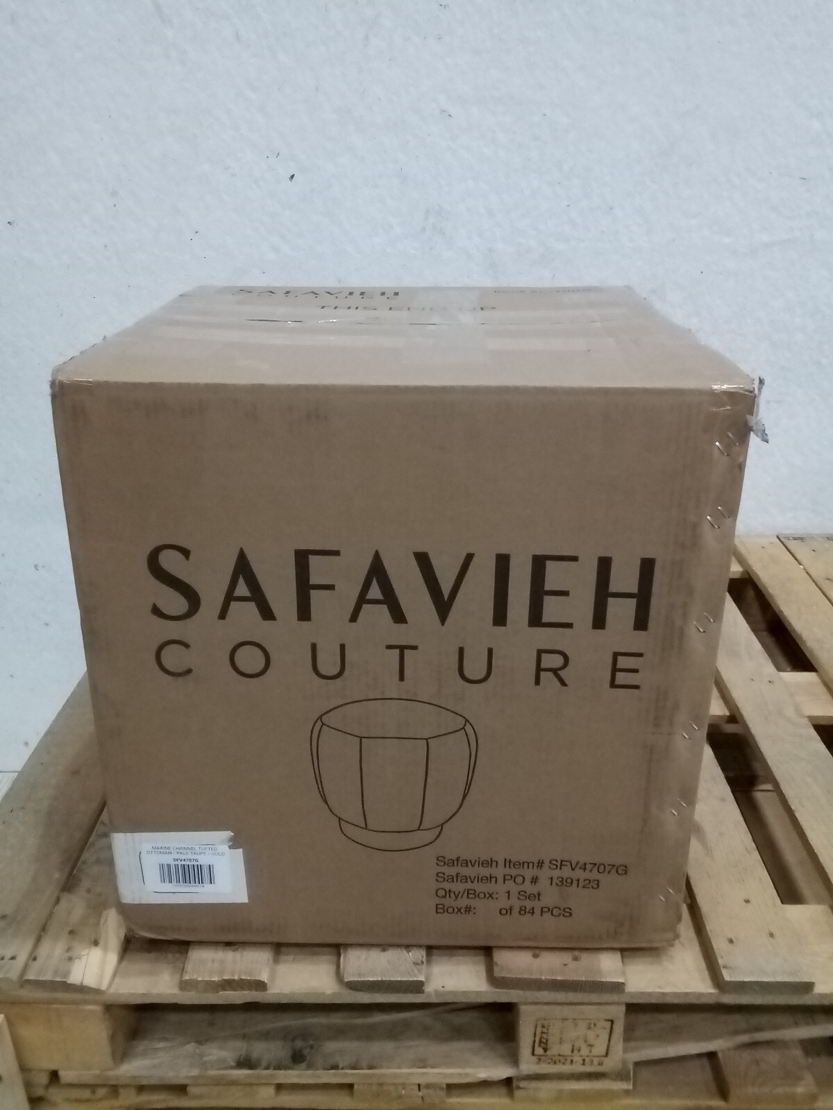 Safavieh Maxine Channel Tufted Ottoman, Reduced Price 2172722811 SFV4707G