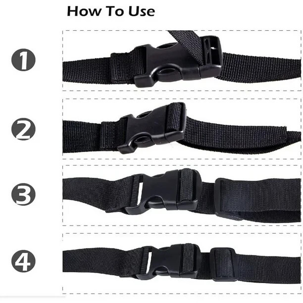 Quick Buckle Tie Down Strap Set of 4 - 64cm Long