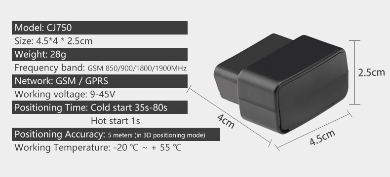 Car GPS Tracker Device For Real Time Tracking Stop Time Direction Speed Mileage
