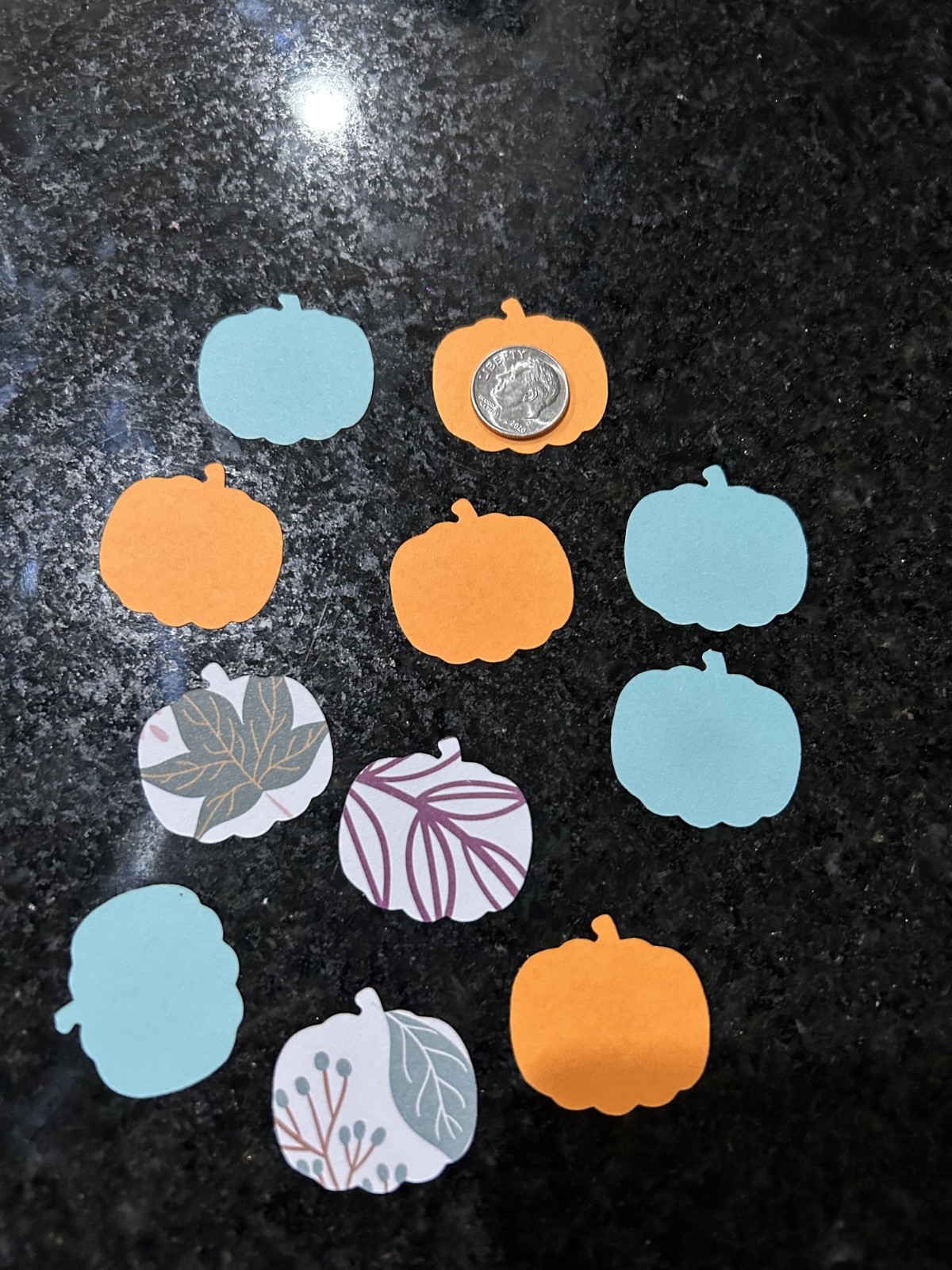 30 Punches Paper Punchies New Die Cuts Fall Pumpkins