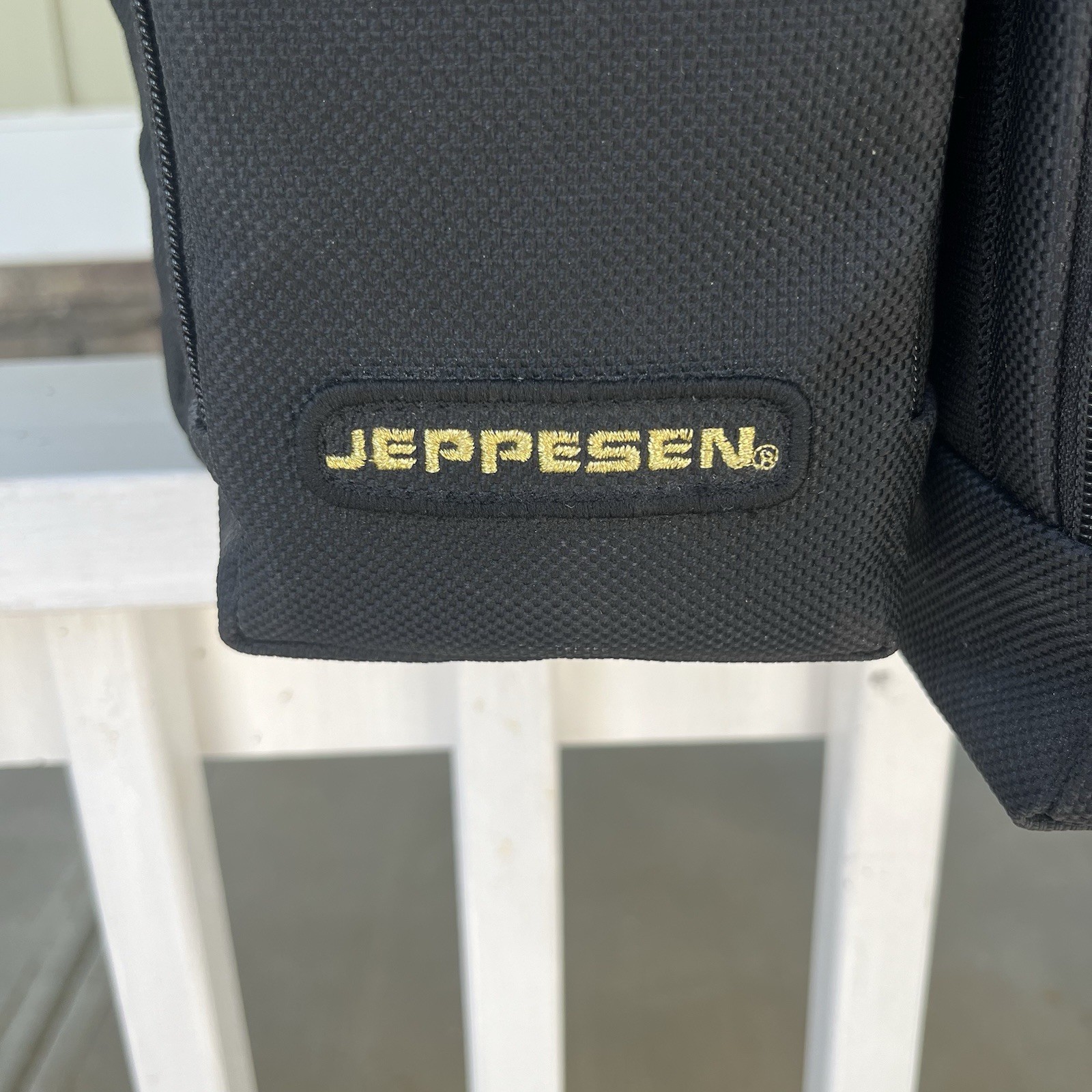 Jeppesen Aviator Pilot Flight Bag Modular Case With Shoulder Strap Black Nylon