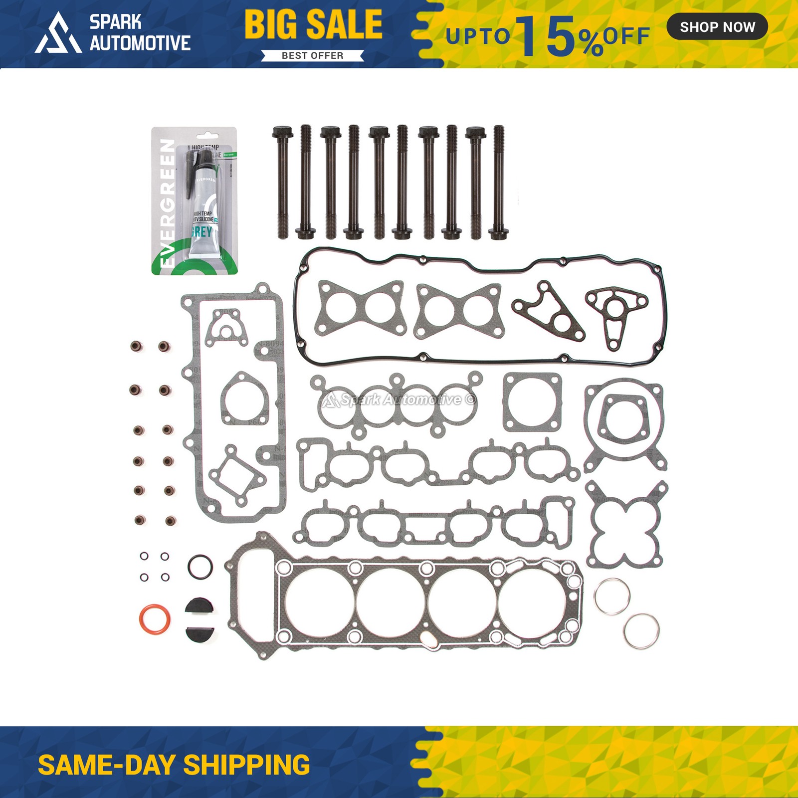 Head Gasket Bolts Set Fit 89-95 Nissan 240SX PickUp 2.4L SOHC KA24E