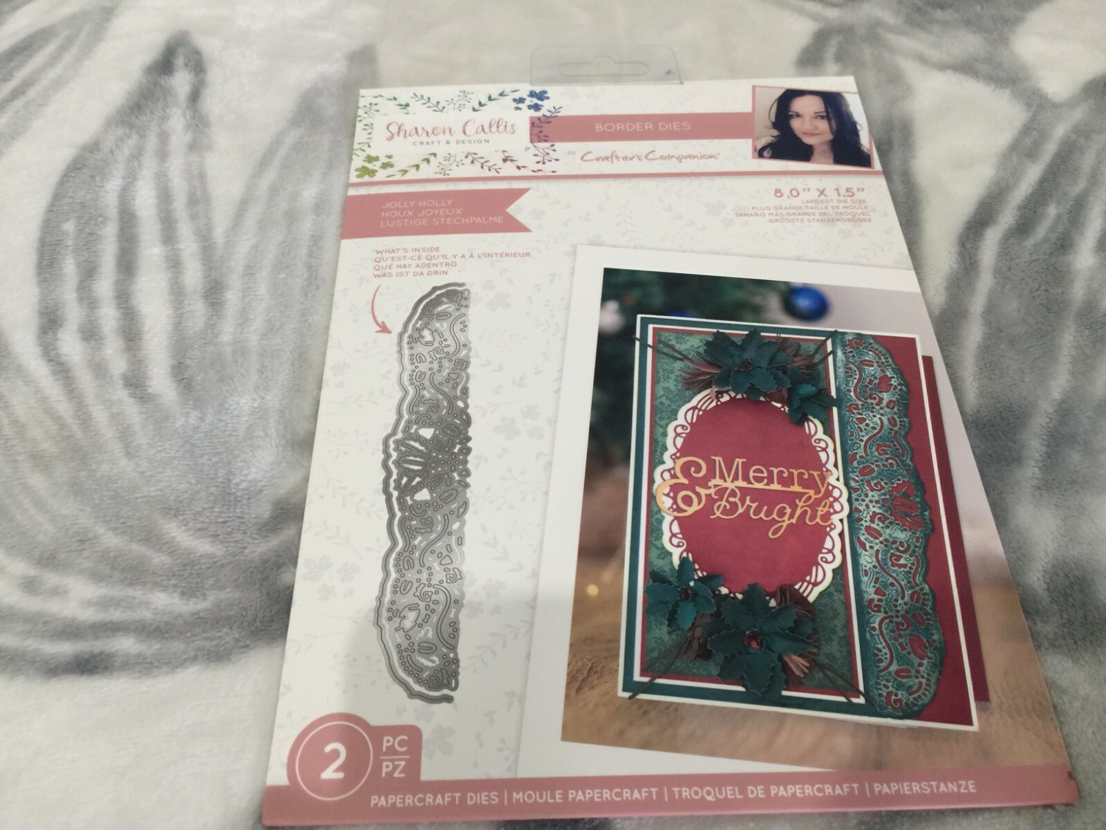 Crafters Companion XMAS BORDER DIES - JOLLY HOLLY 728876