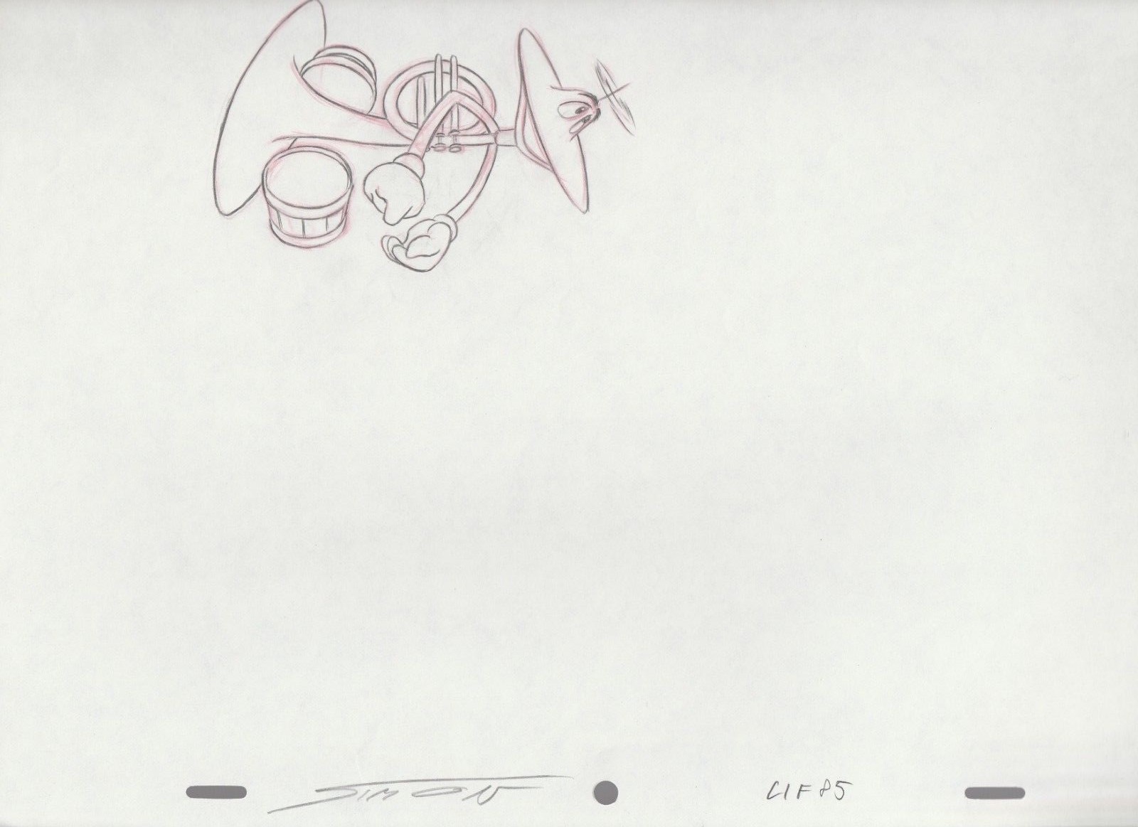 FLUGLE Walt Disney World Commercial Animation Drawing SIGNED by Mark Simon #15